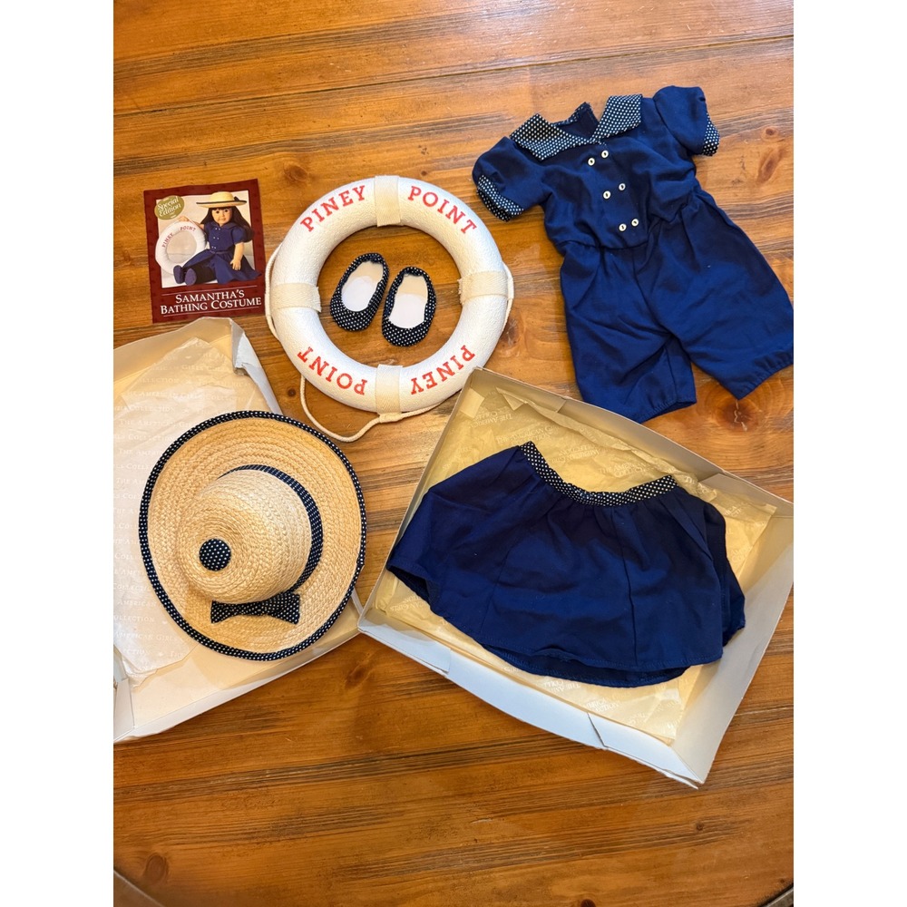 American Girl Limited Edition Samantha Bathing Outfit Set w/box Pleasant Company